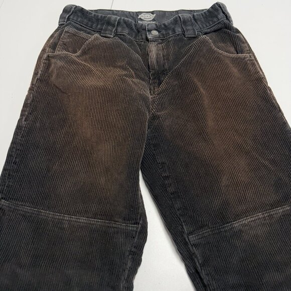 Dickies Corduroy Skateboarding Pants Mens 32x27 (x25) Faded Double Knee Loose - Picture 3 of 16